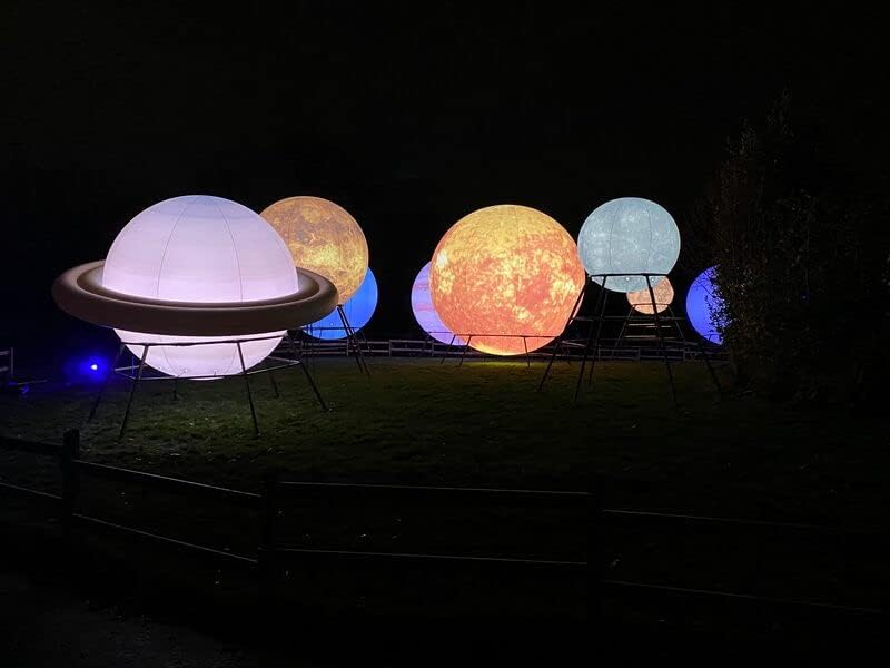 Inflatable Space Planets Solar System Set- 8 Planets +Pluto+Sun and Moon-11 Pieces, Astronomy for Education Galaxy Space Theme Party Decoration (8 Balloons, 40 inches) - Image 4