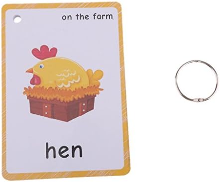 20 pcs Farm Animals Flashcards for Kids | Learning Cards & Montessori Pocket Cards for Pre-K Wall Stickers and Insect Themed Party, Online Classroom | Teacher/Autism Therapists Tools - Image 3
