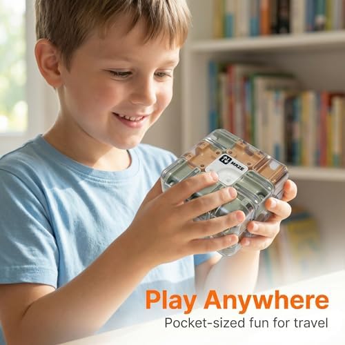 3D Maze Cube Puzzle Toy for Kids & Adults, Transparent Smart Brain Teaser Magic Cube Game, Educational STEM Fidget Toy, Stress Relief Gift for Boys Girls Ages 6-12 - Image 6