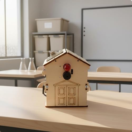 Children Rain Alarm Educational Kit Wooden DIY Model Hands On Project with Alarm Feature Suitable for Classroom Instruction School Experiments - Image 3