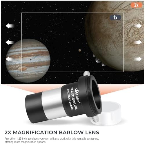 Alstar 2-Inch 35MM Telescope Eyepiece Extension Tube Adapter - Bundle with - 8 Piece Eyepiece & Filter Accessory Kit - Image 3