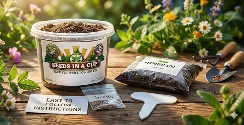 Sugar Maple Tree Grow Kit, Non-GMO Hand-Picked Seeds, All-in-One Starter Set with Nutrient-Rich Soil, Recyclable BPA-Free Planter, 100% Growth Guarantee, Made in USA (American Elm) - Image 2