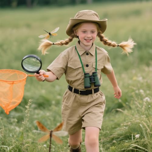 KAIPUTE Kids Explorer Adventurer Costume Boys Girls Safari Camping Trailblazer Jungle Seeker Outdoor Kit 3-13 Years - Image 2