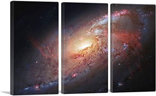 ARTCANVAS Hubble Telescope Messier 15 Globular Cluster Canvas Art Print Stretched Framed Painting Picture Poster Giclee Wall Decor - 60" x 40" (1.50" Deep) (3-Piece) by ARTCANVAS