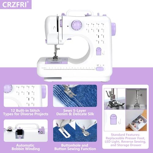 All-in-One Mini Sewing Machine for Beginners with Sewing Kit - Image 3