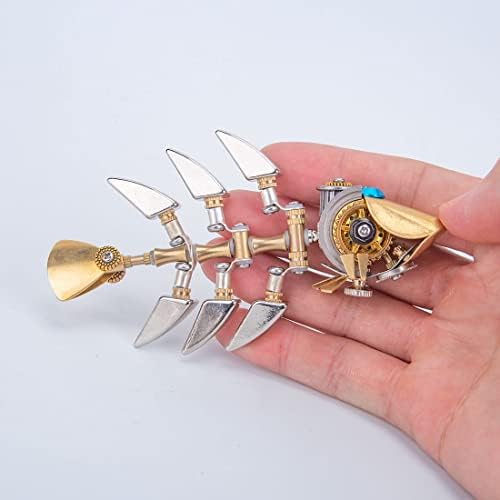 3D Metal Puzzle, Steampunk Bony Fish Model, Puzzle DIY Craft Kit, Gifts for Teens and Adults (100+PCS) - Image 2