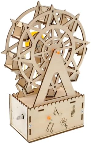 Ferris Wheel Musical - Music Box Set Assembly, Rotating Wooden Ferris Wheels Craft Kit, STEM Educational Science Toy for Adults Teens, Creative DIY Model | for Birthday Christmas Boys 2026 by Unknown