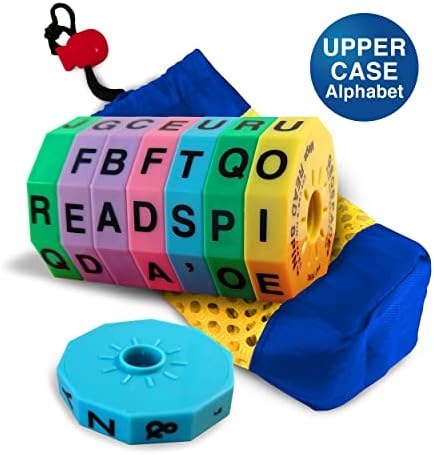 Geospace Read Spin Education Game for Kids – A Handheld Magnetic Spelling Game with Storage Pouch (Upper Case Letters) - Image 4
