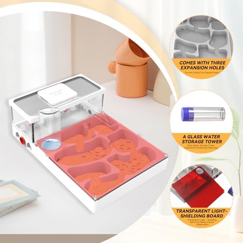 Transparent Ant Habitat – 3D Printed Mini Farm Acrylic with Expansion Ports Water Tower & Sand Nest Indoor Ant Colony Starter Kit for Beginners & Advanced Keepers (No Ants Included) - Image 4