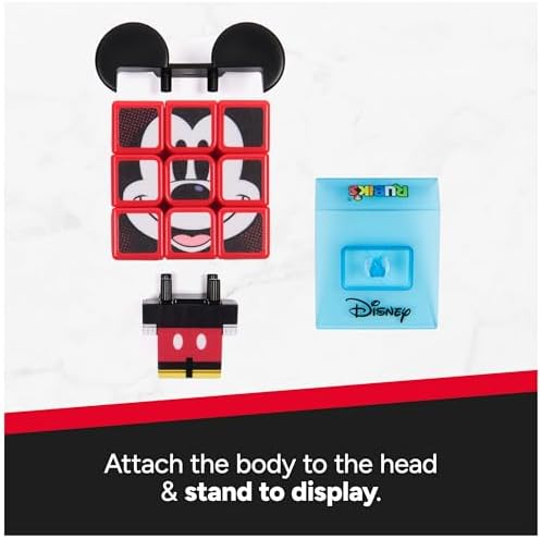 Rubik’s Cube Mickey Mouse Disney Cuber, Problem-Solving Challenging Brain Teaser Collectible Fidget Toy for Puzzle Lovers & Disney Fans Ages 8 and up - Image 5