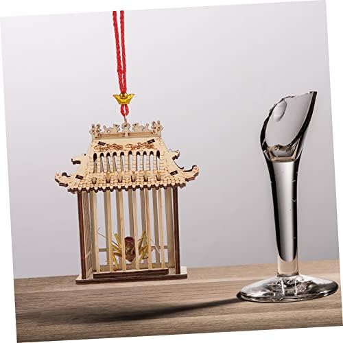Habitat Science Kits 1pc Cage Wooden Cage Habitat Feeding House Carrying Case Mesh Critter Case Small Hand Net - Image 4