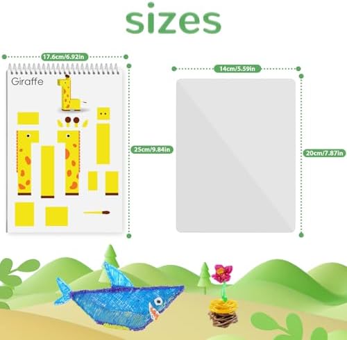 3D Printing Pen Drawing Book Spiral Bound with Transparent Template - Image 4