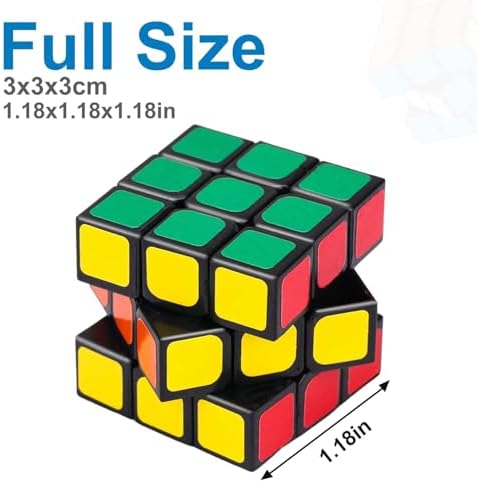 24 Pack Mini Puzzle Cubes, 1.18 Inch 3x3 Mini Magic Cube Bulk Party Favors - Image 4
