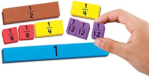 Educational Insights Foam Magnetic Fraction Strips for Kids Ages 6+ - Image 2