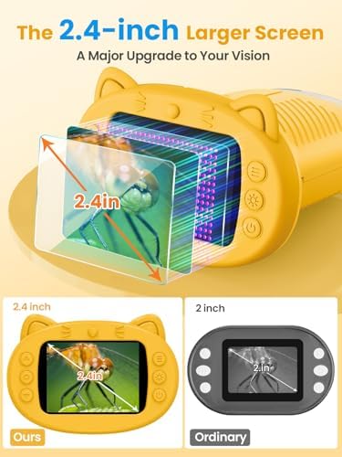 1000X Handheld Digital Microscope for Kids, 2.4" IPS Screen STEM Toys - Image 3