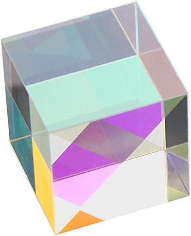 X-Cube RGB Prism Dispersion Prism for Physics and Decoration 1.33inX1.33inX1.33in(3.4x3.4x3.4cm) by StayMax