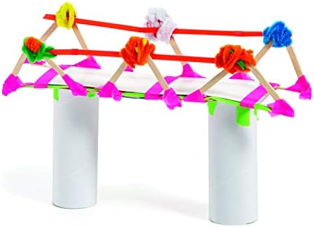 Fun Express STEM Toys for Ages 8-13 Bridge Building Kit - Engineering Kits for Kids Age 8-12 with Science Activities | Educational Building Toys Set Makes 10 Bridges for Classroom & Home Learning by FunExpress