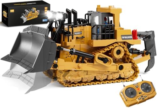 KIDMARKT Metal RC Bulldozer Toy for Kids by KIDMARKT