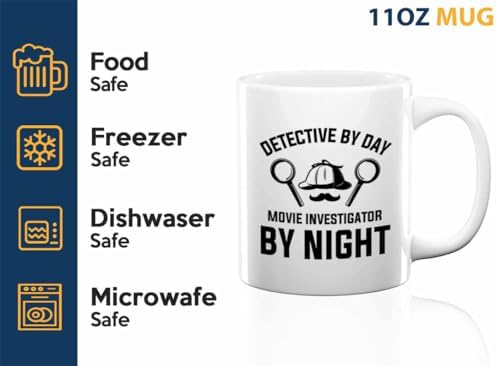 Detective Coffee Mug 11oz White Detective By Day Quote Police Officer Gift - Image 4