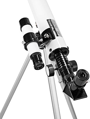 Nedis 50/600 Refractor Telescope for Adults, Beginners & Kids, 50mm Aperture 600mm Focal Length (50x-100x), Compact & Portable with Adjustable Tripod, for Astronomy, Stars, Planet and Moon Watching - Image 4