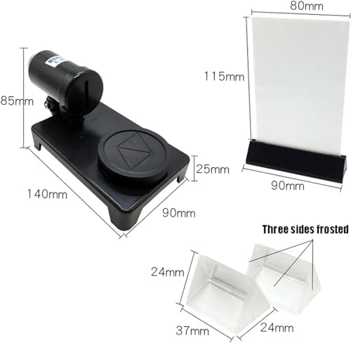 White Light Dispersion & Combination Demonstrator: Physics Optics Teaching Kit with Parallel Source & Triangular Prism for Experiments - Image 6
