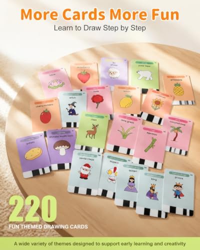 Drawing Robot for Kids, Smart Drawing Machine with 220 Educational Cards - Image 3