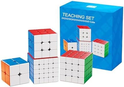Speed Cube Set, Meilong 2x2 3x3 4x4 5x5 Stickerless Speed Cubes Bundle with Gift Box (2-5 Speed Cube Set) by GrekelyrunSpeedCubeToys
