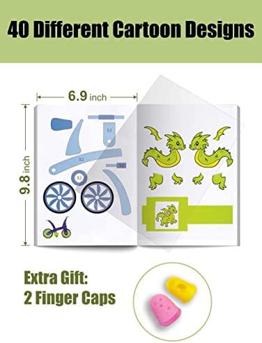SONGTIY 3D Printing Drawing Book, 40 Patterns Thick Paper Template - Image 4
