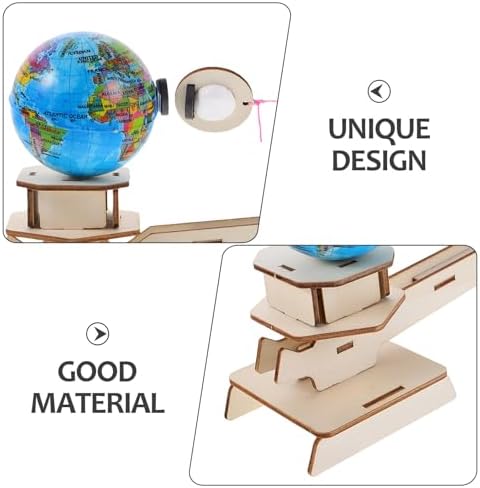 2 Sets Gravity Globe Puzzle Wooden Science Kit for Kids Toddlers - Image 3