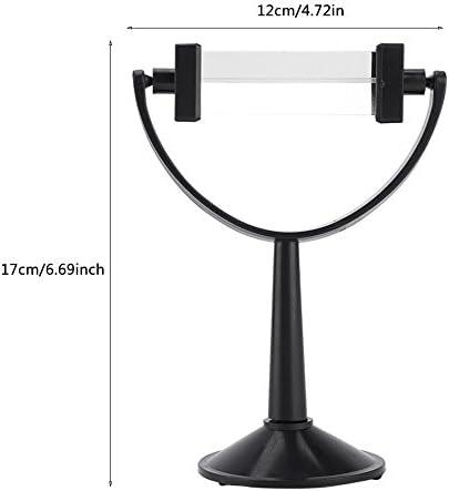 Optical Glass Triangular Prism with Stand Physics Light Spectrum Teaching Tool for Science Experiments and Education Black 17x12cm - Image 4