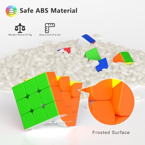 Vdealen 3x3 Speed Cube Stickerless Smooth Turning Magic Cube for Beginners - Image 2