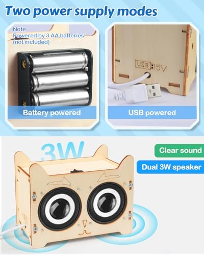 Poraxy Science Kits for Kids Age 8-12, STEM Toys for 8-13, Build Your Own Bluetooth Speaker Radio, Engineering Electronics DIY Set, Birthday Gifts for 9 10 11 14 15 16 Year Old Teen Boys Girls - Image 5