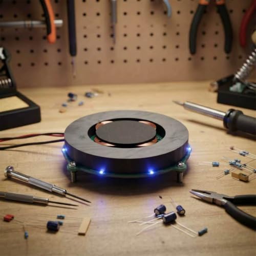 SHUNKI Magnetic Levitation Module Kit with LED, 100mm Base, 500g Load - Image 4