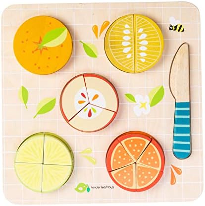 Tender Leaf Toys - Citrus Fractions - Math Learning Wooden Toys, Sorting Toys - Educational Game for 18m+ by TenderLeaf