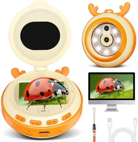 Hayve Kids Microscope and Camera 2.0" IPS Screen Kid Electronic Toys by Exploretheworldofmicroscop