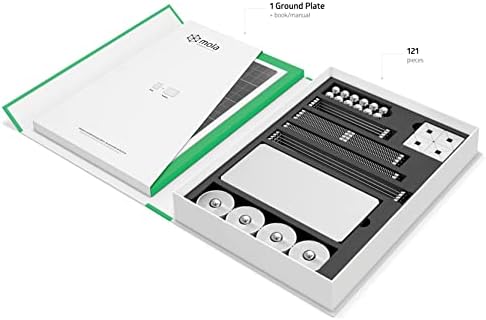 Mola Structural Kit 1 | Magnetic Modular Kit for Engineering and Architecture Education | 122 Pieces + Practical Guide - Image 3