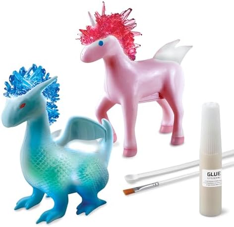 Discovery™ Dragon & Unicorn Crystal Grow Kit, DIY STEM Activity Set, Educational Arts & Crafts for Kids, Children's Chemistry & Science Learning Toy, Fun & Safe Science Project Gift Ages 8+ by Discovery
