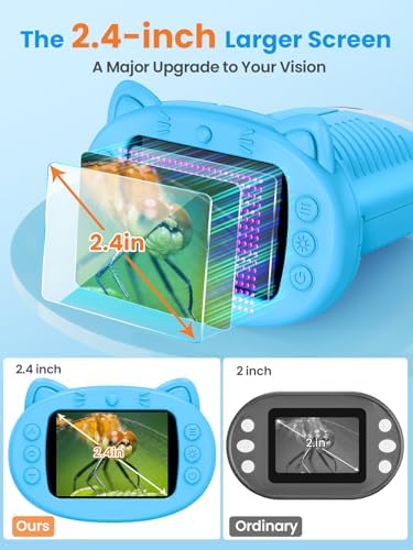 1000X Handheld Digital Microscope for Kids, 2.4" IPS Screen STEM Toys - Image 3