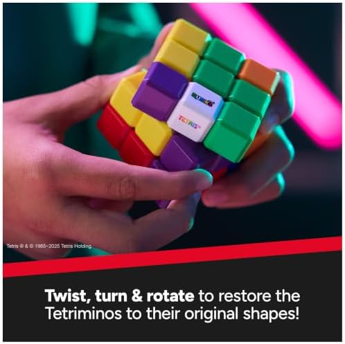 Rubik's Cube Tetris Edition 3x3 Cube Shapeshifting Puzzle Game Brain Teaser - Image 4