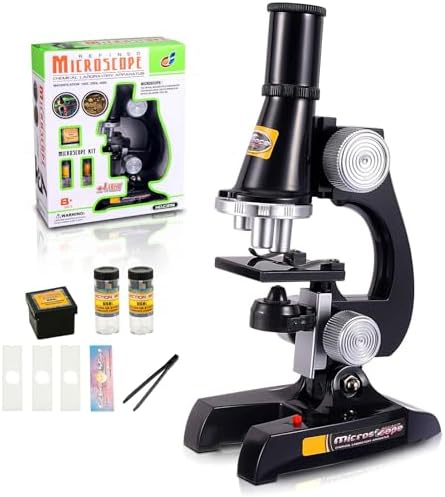 Little World Kids Microscope with LED Light - 100X/400X/1200X Magnification by LittleWorld