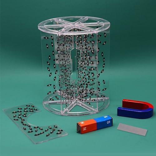 Three-Dimensional Magnetic Field Line Demonstrator with Hoof Magnet and Bar Magnet Physical Magnetic Field Demonstration Experimental Equipment Three-Dimensional Magnetic Line Demonstrator by Unknown
