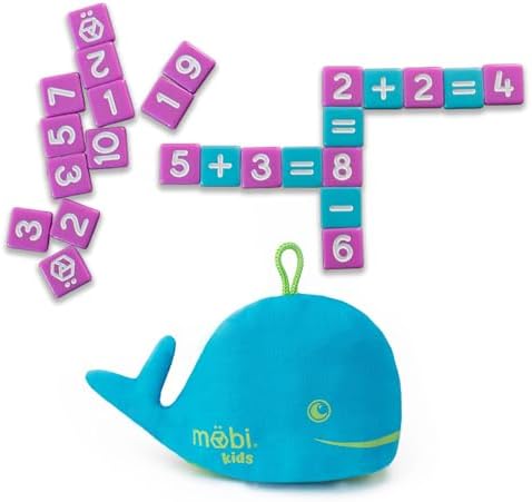 Mobi Kids Educational Math Game - Addition, Subtraction, Multiplication & Division in a Crossword Grid & Numerical Function Tiles, Learning Math Games Kids - for Children Ages 4-8 by M%C3%B6bi