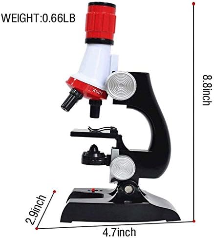 Little World Science Kits for Kids Beginner Microscope Kit with LED 100X 400X and 1200X Magnification Kids Educational Toy Birthday Halloween - Image 2