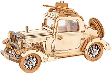 Rowood 3D Puzzles for Adults, Vintage Car Wooden Model Kits to Build, DIY Adult Craft Kit by RowoodAssembleArtDecorateLife