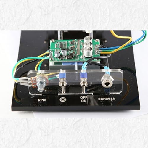 Shaftless Brushless Motor Demonstration Model, Open-Structure Electromagnetic Teaching Device with Adjustable Speed, Forward Reverse Rotation and STEM Engineering Display - Image 2