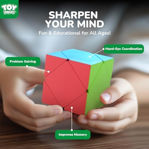 STEAM Life Speed Cube Set 10 Pack Magic Cube | Includes 2x2 3x3 4x4 5x5 Speed Cube, Pyramid Cube, Megaminx Cube Puzzle Cube Bundle Collection Cube, Toys Gift for Kids & Adults - Image 3