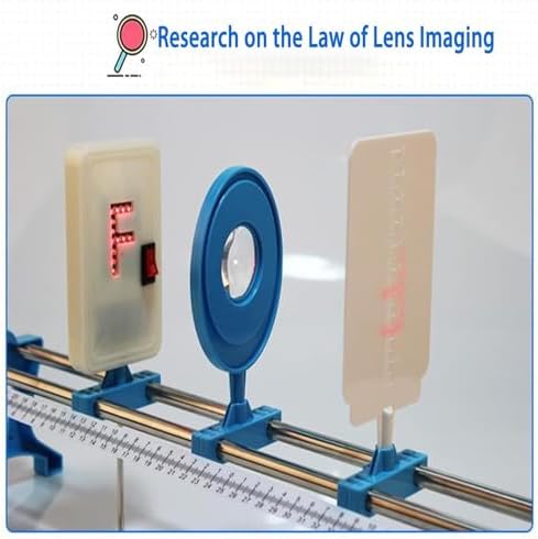 Optics Experiment Kit with Optical Bench: Flat Mirror Imaging Demo + Light Source/Lens Holders - Hands-On Physics Lab Box for Middle/High School - Image 7