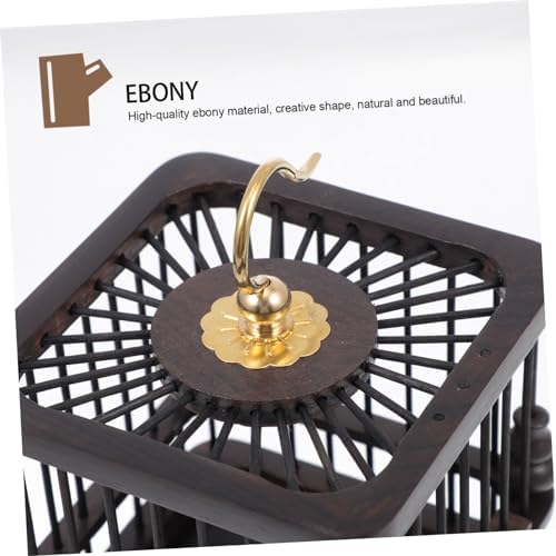 POPETPOP House 1pc Cage Cricket in a Cage Square for Storage Tiny Containers Mini Containers Storage Shelves Shelf Butterflies Wood Gourd Wooden House - Image 5