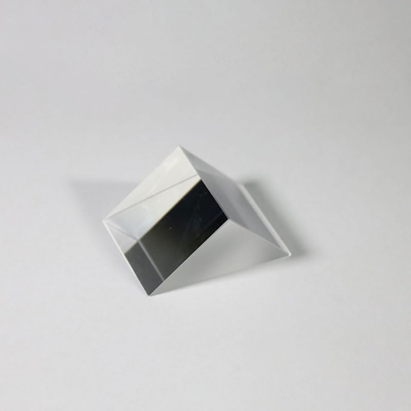Generic Anhthushop 2x2x2MM Right Angle Prism Crystal Optical Glass Trianguglar Glass Prism Spectroscope Physics Teaching Experiment by Unknown