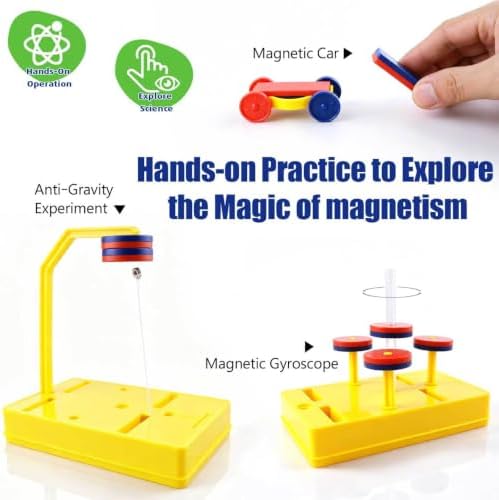 Magnet Experiment Kit, 10+ STEM Science Projects, Educational Physics Kits - Image 4